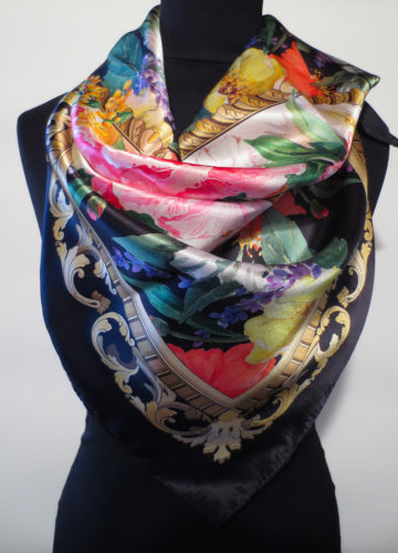 Large Silk Square Scarves & Foulards - Made in Italy - Elizabetta